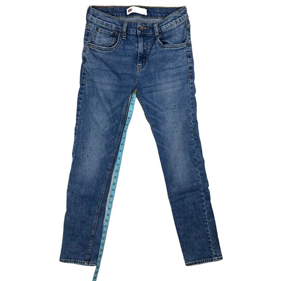 Levi's 510 Skinny Blue Jeans Size 16 Reg 28x30 Stretch Denim Adjustable Boys Kid - Picture 16 of 16